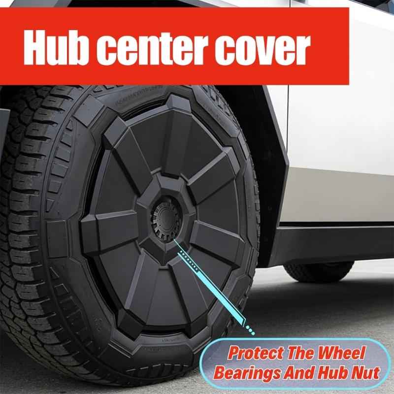 Devorative Car Hub Center Caps Flat Hub Protector Wheel Center Hub Caps Stickers For Car And SUV