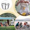 Large Stainless Steel Camping Pot with Lid, Camping Cookware for Hiking, Backpacking and Outdoor Cooking