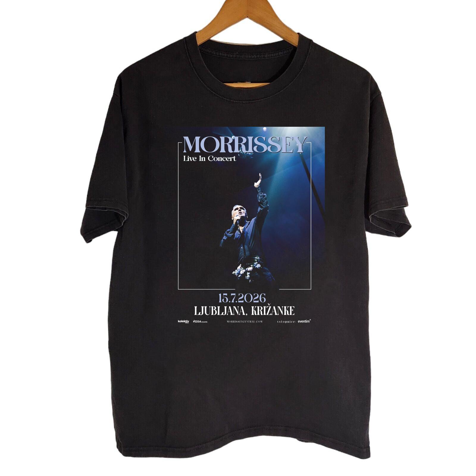 Morrissey 2026 July Black Cotton Shirt Full size S-5XL BS1939 S