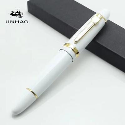 JINHAO 159 Broad 18KGP 0.5mm Nib Fountain Pen Purple Black Blue Champagne Gold Green Red White Signature Business Office