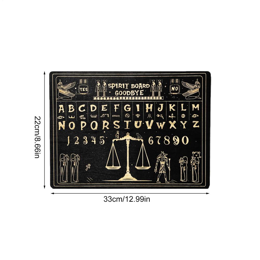 Spirit Board Decor Wooden Home Decorations Divination Board Game For Teens Family Home Bedroom Halloween Holiday Party