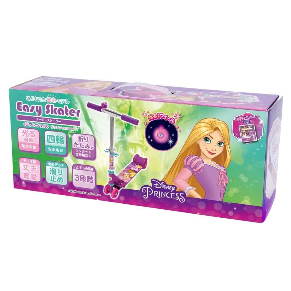 Maruka Easy Skater, Disney Princess Rapunzel Lantern Version, Toy, Sports, Ages 3-6, 4-Wheel Folding, Product Number 195440