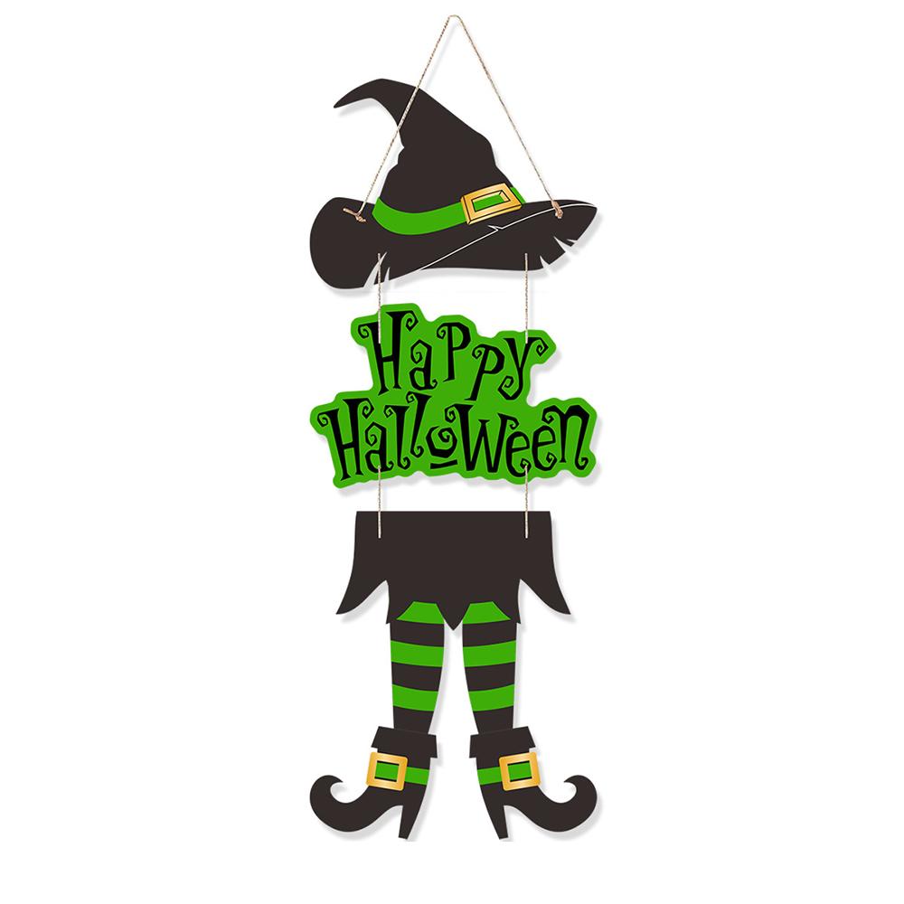 Runtowo  1pc Happy Halloween Paper Door Hanging , Halloween Witch Decoration Pendant , Halloween Party Decorations
