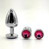 Anal Plug 3 Sizes Colored Crystal Stainless Steel Butt Plug For Women Stimulator Anal Sex Toys For Couples Prostate Massager