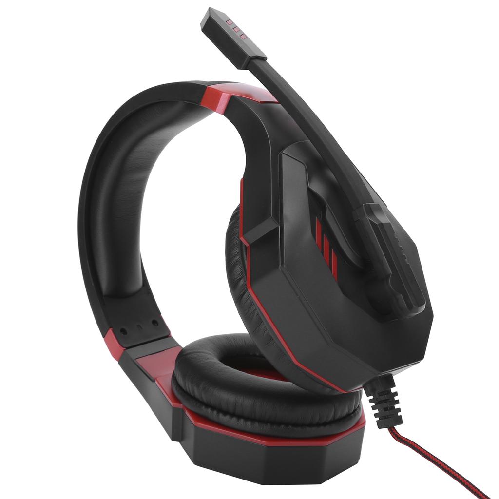 HeadMounted Gaming Headset Single 3.5mm Interface with Microphone Stereo Surround