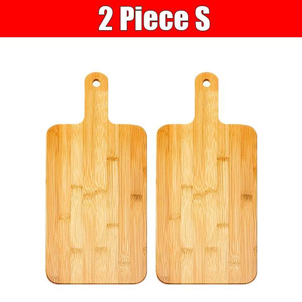 Bamboo Wooden Serving Board for Pizza Bread Steak Kitchen Chopping Boards Rectangle Vegetable Fruit Cutting Board with Handle