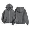 Leichter Kapuzenpullover mit Reißverschluss für Mädchen mit Taschen, Langarm, Farbe, Lässiges Oberteil für den Alltag