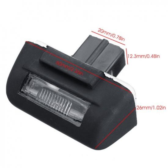 2PCS For Ford Transit MK5/MK6/MK7 License Plate Light Rear Number Plate Lamp