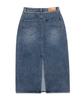 LEE Denim Belted Long Skirt In Indigo Dark