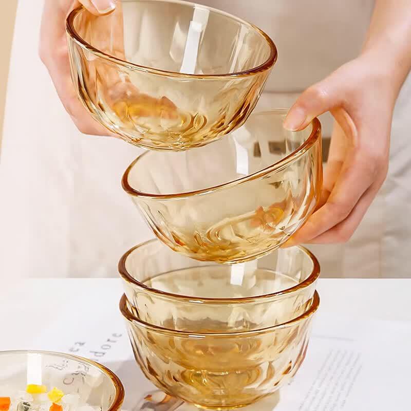 Youluo Amber Heat-Resistant Glass Bowl
