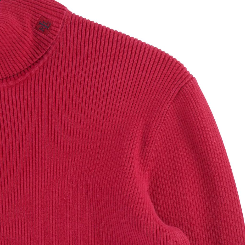 Women's Red Turtleneck Sweater