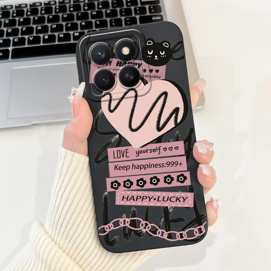 For Honor X8c ABR-LX1 ABR-LX2 ABR-LX3 Case Fashion Girl Butterfly Soft Silicone Couple Cover For Honor X8C X 8C 2025 Phone Shell