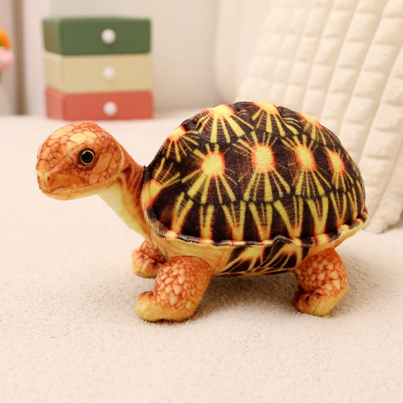 

Plush Tortoise Simulated Toy Stuffed Doll Cartoon Living Room Decoration Gift 30cm/11.81in коричневий