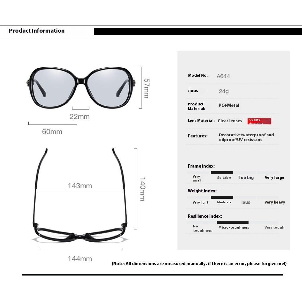 aoron Women's Polarized Sunglasses Sunglasses Women's Diamond-encrusted Color-changing Sunglasses