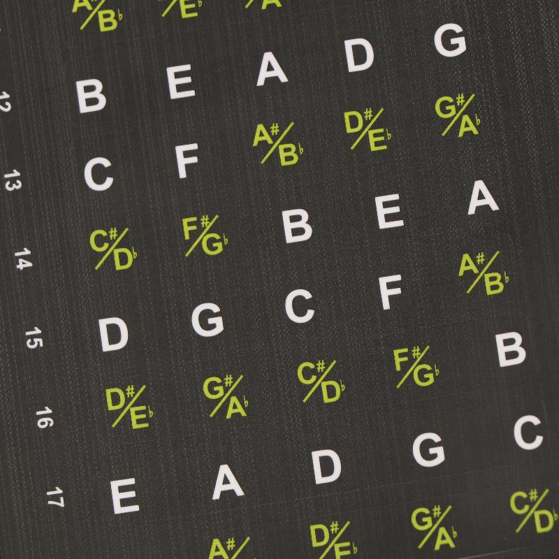 1Pc Beginner Musical Scale Frets Note Decal Guitar Scales Stickers Fretboard Sticker Guitar Note Sticker Guitar Chord Stickers