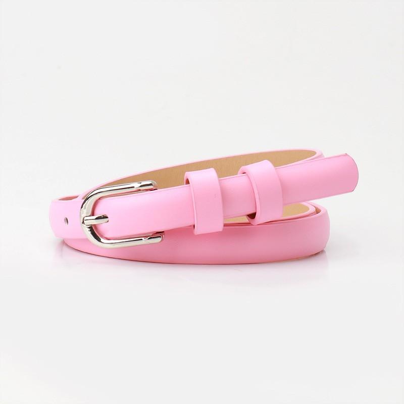 Slim Womens Fashion Belt With Alloy Pin Buckle Adjustable Waistband Jeans Skirts Casual Outfits