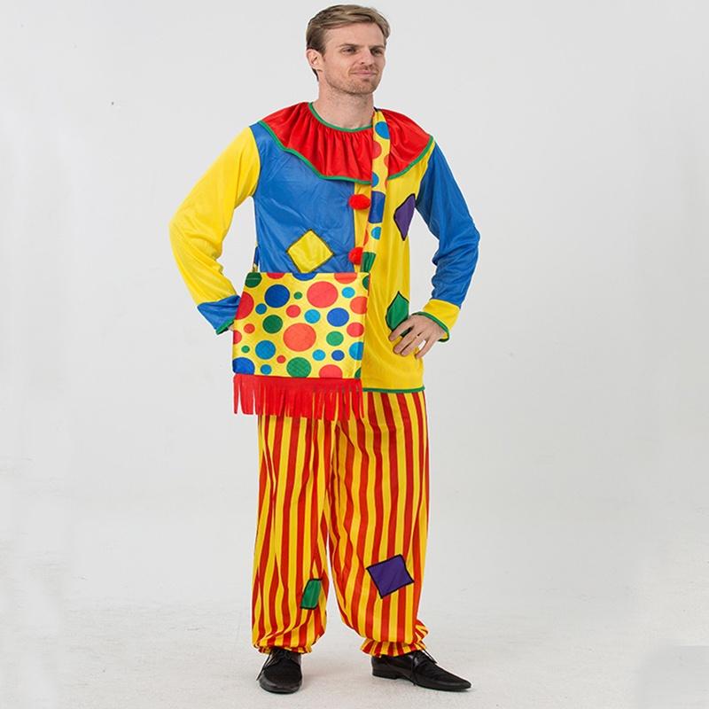 Premium Quality Unisex Masquerade Costume For Circus Clown Party Events