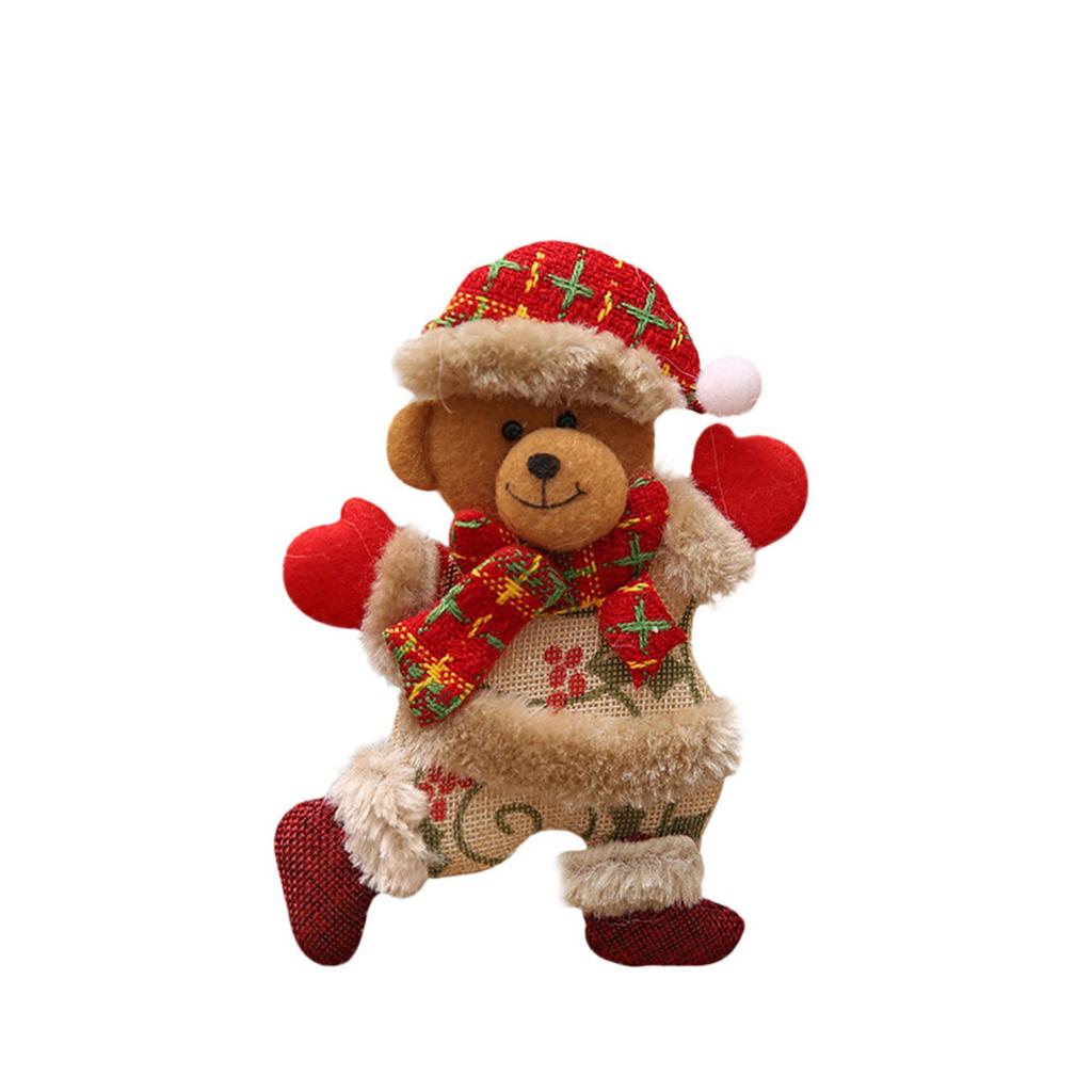 Christmas Cartoon Creative Pendant Home Christmas Tree Decorations Flat Doll Printing Pendant