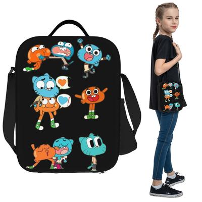 Gumball Isolierte Lunchtasche für Kinder Schul-Kühltasche Thermische Lebensmittelbox Tragetasche Auslaufsichere Lunchboxen Behälter