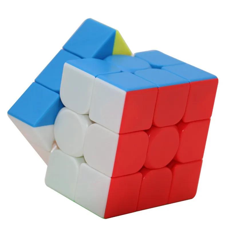 Moyu Cubing Classroom Meilong 3/3C 3x3 Magic Stickerless 3 Layers Speed Cube צעצועי פאזל מקצועיים לילדים