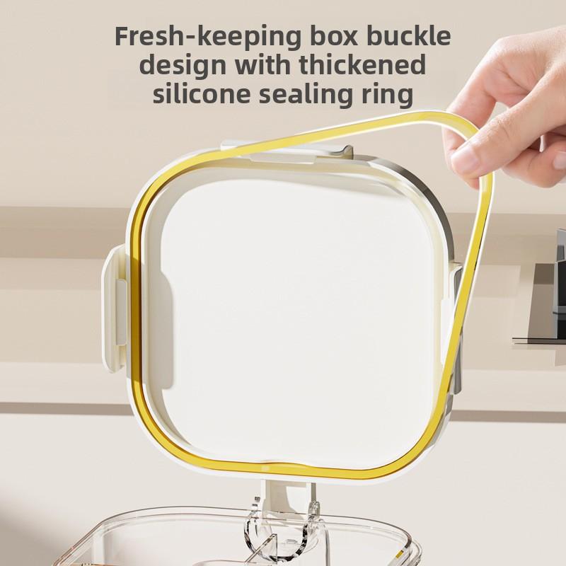 New Seasoning Box 4 Compartments Large Capacity Kitchen Household Seasoning Jar Seasoning Storage Box Moisture-proof Salt Shaker