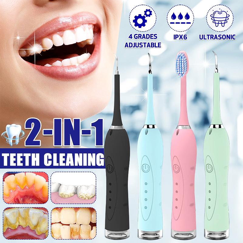 Buy 2 IN 1 Sound Wave To Remove Dental Stones Cleaning Instrument