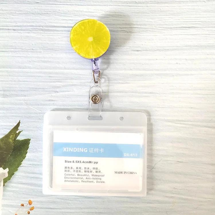 New Nurse Doctor Retractable Badge Reel with Horizontal Style Students ID Business Card Work Card Badge Holder Office Supplies