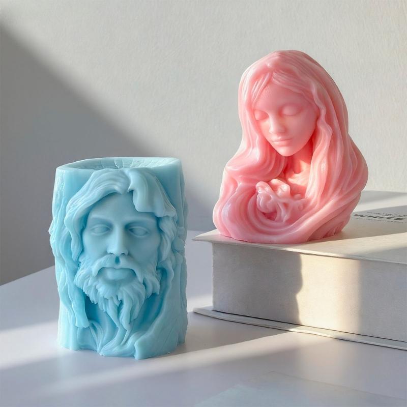 Multipurpose Silicone Mould for Portrait Relief Art Craft Cement Plasters Candle Making