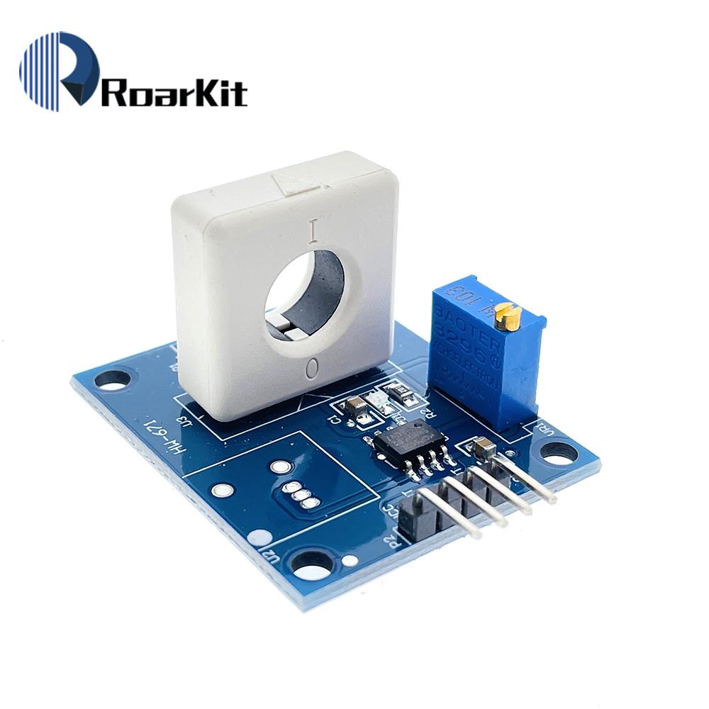 DC 5V WCS1800 Hall Current Detection Sensor Module 35A Precise With Short Circuit Overcurrent Signal Lamp A/D conversion