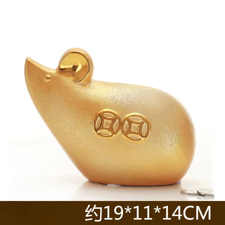 1PCS handmade ceramic cute twelve zodiac monkey chicken dog mouse dragon piggy bank home storefront front desk decoration
