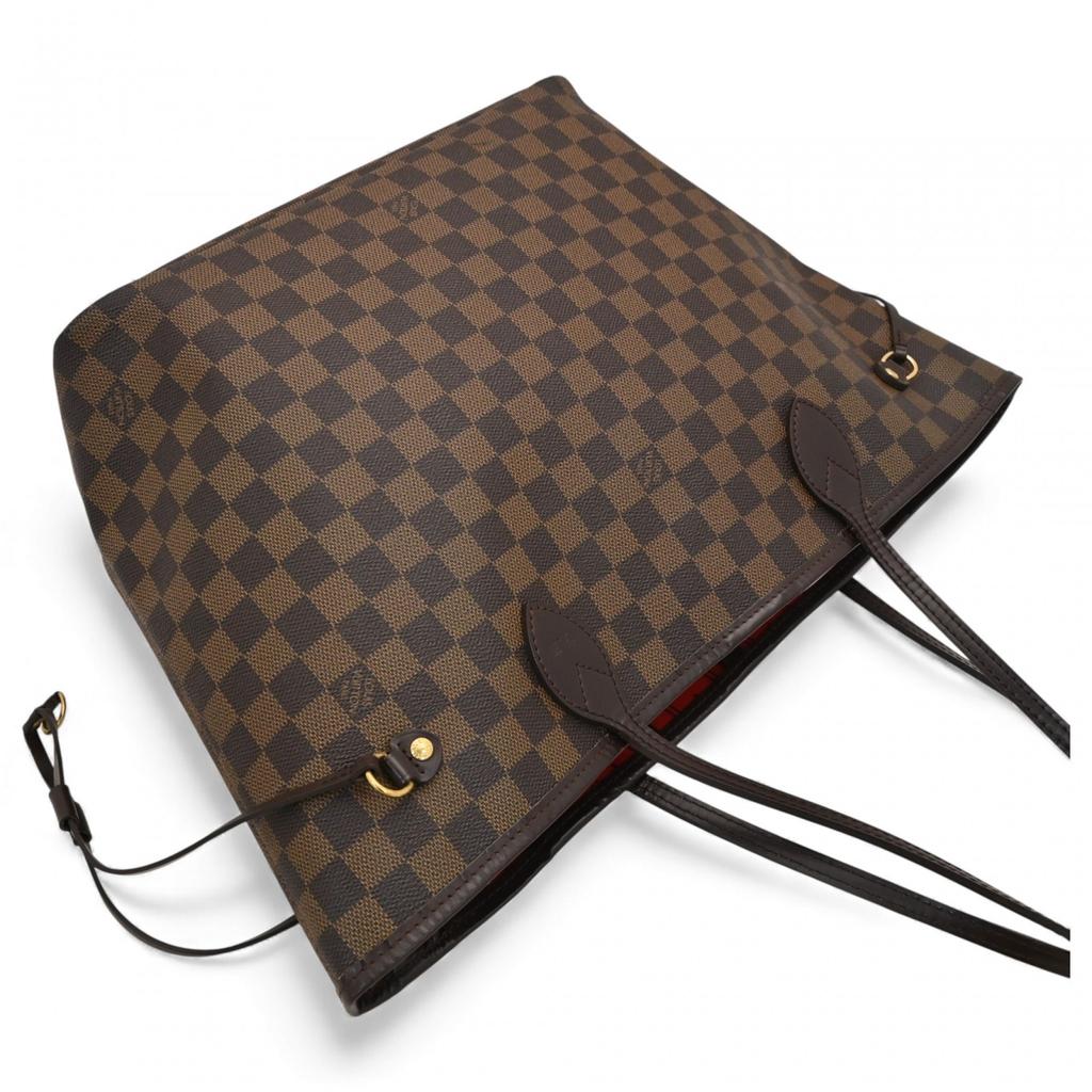 Auth Louis Vuitton Damier Neverfull MM Tote Bag Lv9980zb