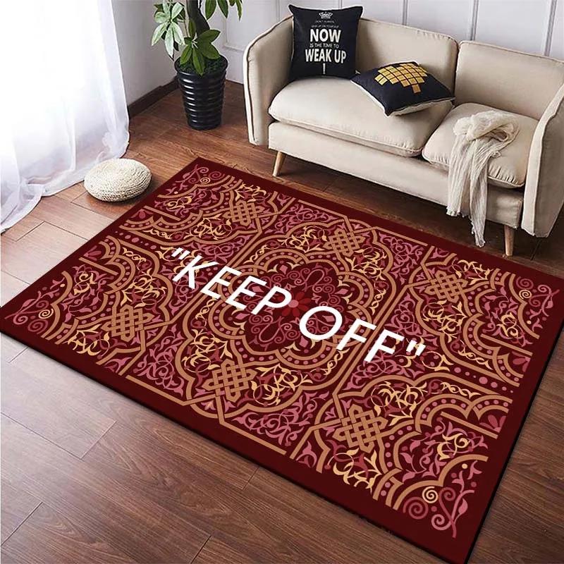 “keep Off' Carpet Luxury Decor Rugs Living Room Home Leisure Area Anti-slip Rug Bedside Soft Foot Mats Indoor Extrance Doormat