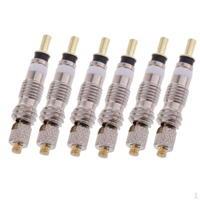 6Pcs Copper Presta Valve Core , Mesh, 26mm