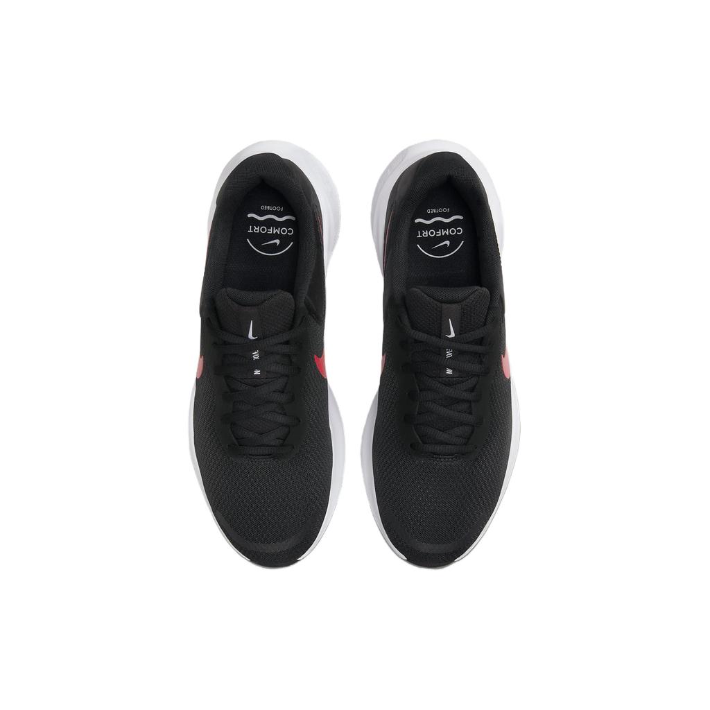 New Nike Revolution 7 Black White University Red FB2207-003