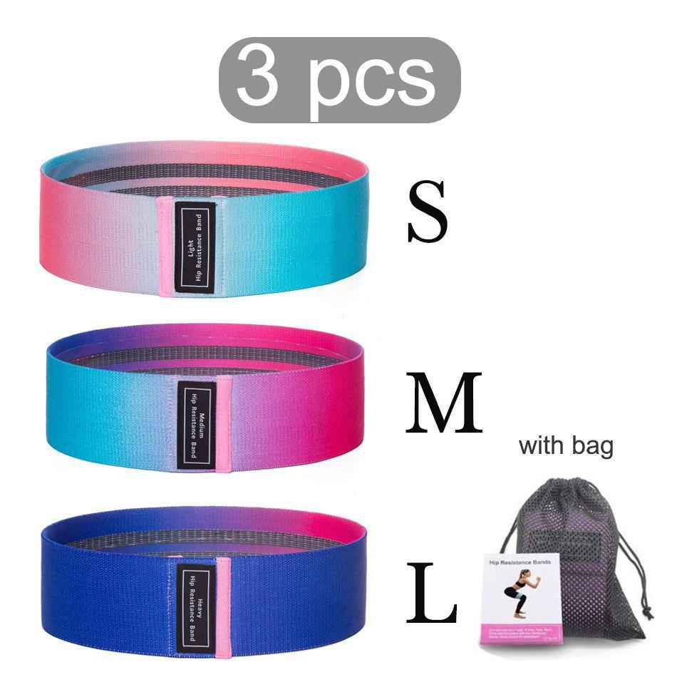 Exercise Workout Bands for Women and Men, 3 Set of Stretch Bands for Booty Legs for Yoga Starter, Pilates Flexbands