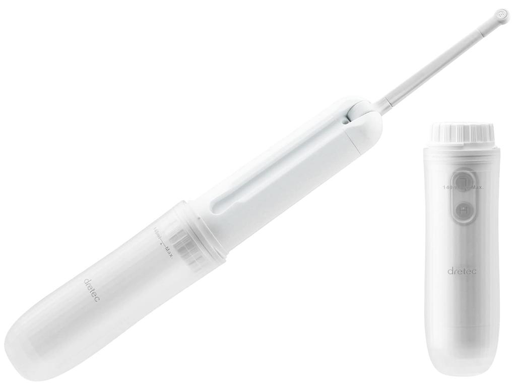 dretec Handheld Shower, Bottom Washer, Portable Shower, Toilet Cleansing Shower, Travel Accessory, Comfortable Travel Item, PW-100WT (White)