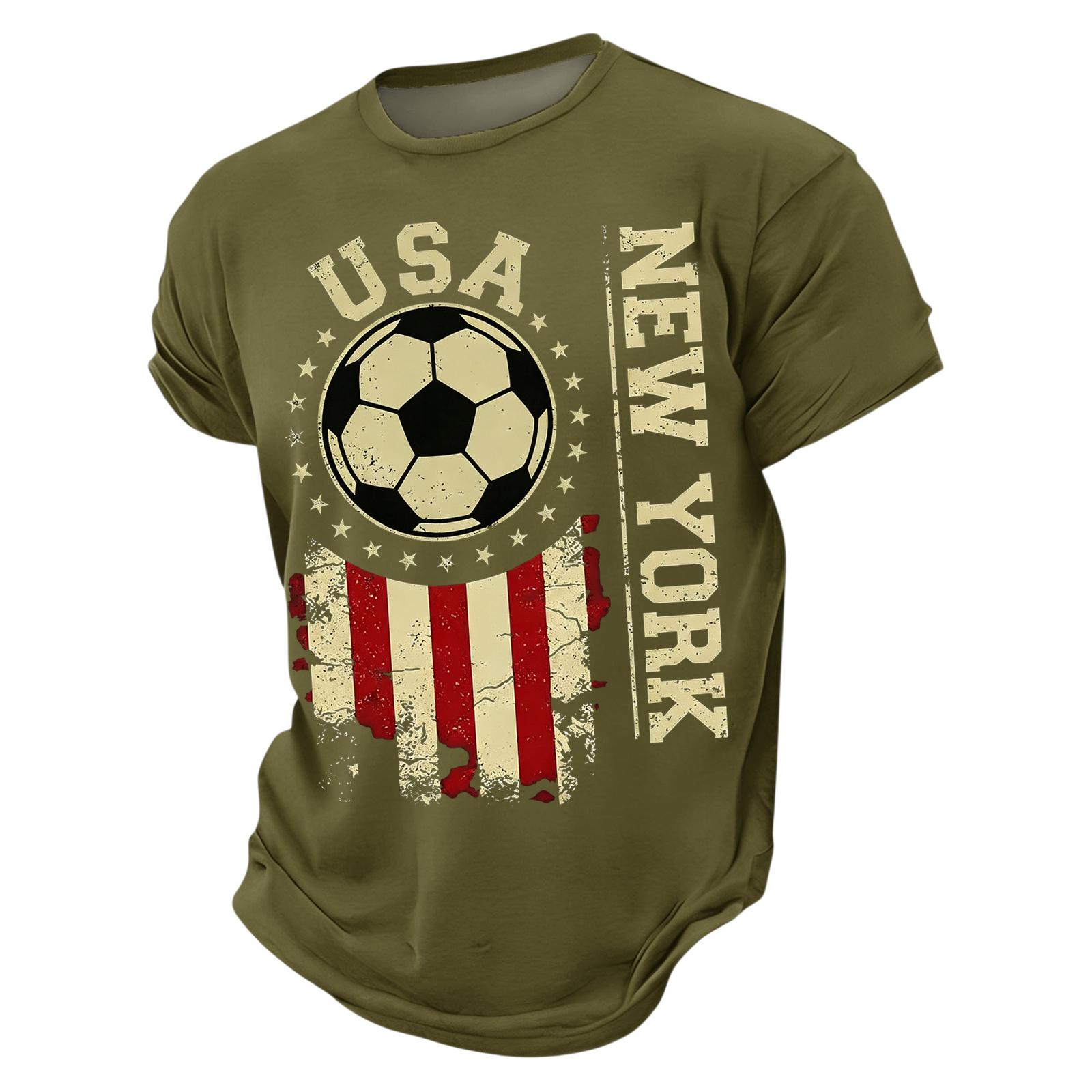 

Men s Casual Round Neck Lightweight Breathable Short-Sleeve Top L армия зеленый