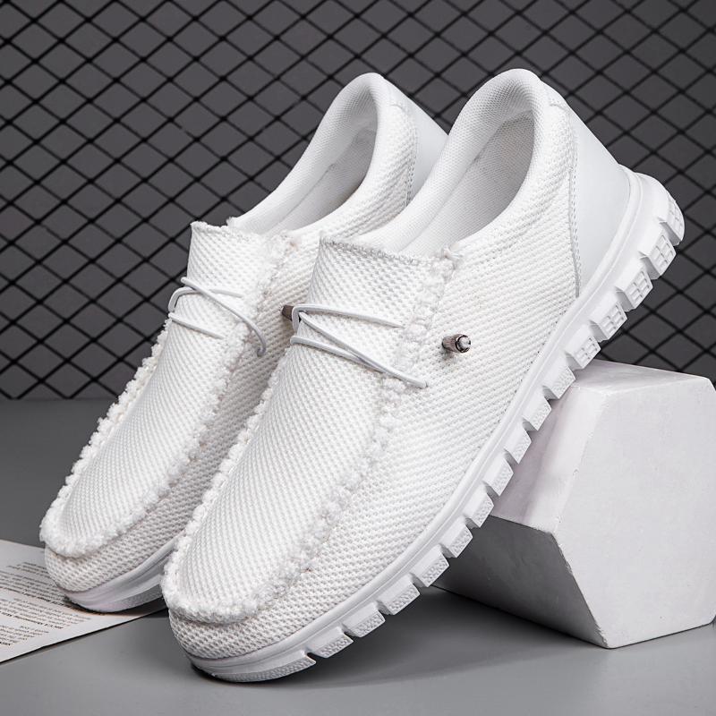 Fashion Fujeak Fashion Lightweight Loafers Plus Size Comfortable Flat Shoes for Men Non-slip Outdoor Jogging Footwear Fitness Sneakers