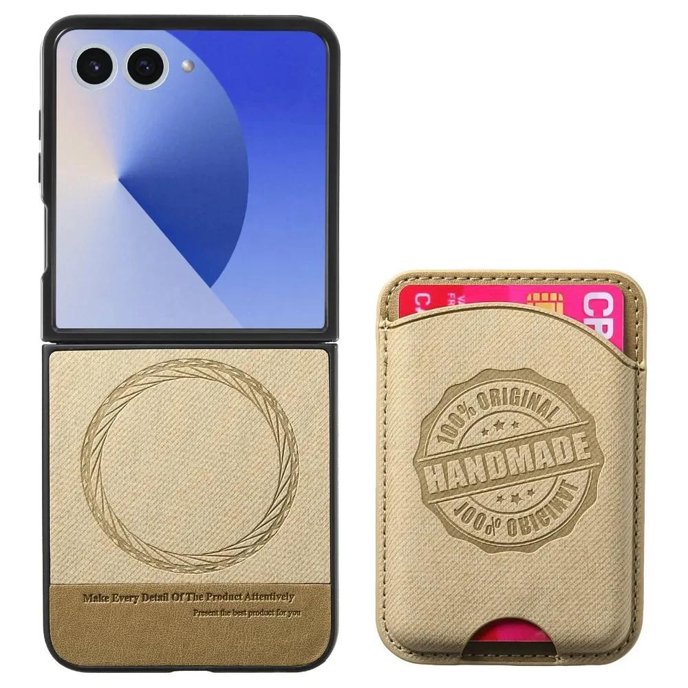 

Phone Case For Samsung Galaxy Z Flip 7 6 5 4 3 Flip7 Flip6 Flip5 Flip4 2 in 1 Detachable Magnetic Wallet Case with Card Holder Galaxy Z Flip6