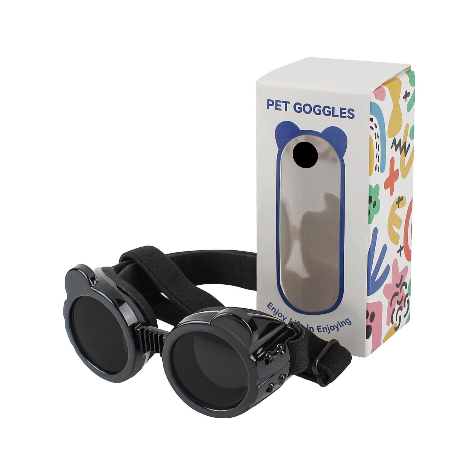 

Sunglasses for Small Dogs,Cats Puppy Goggles Eye Protection Windproof Dustproof Anti-UV Small Dog Goggles with Adjustable Straps чорний