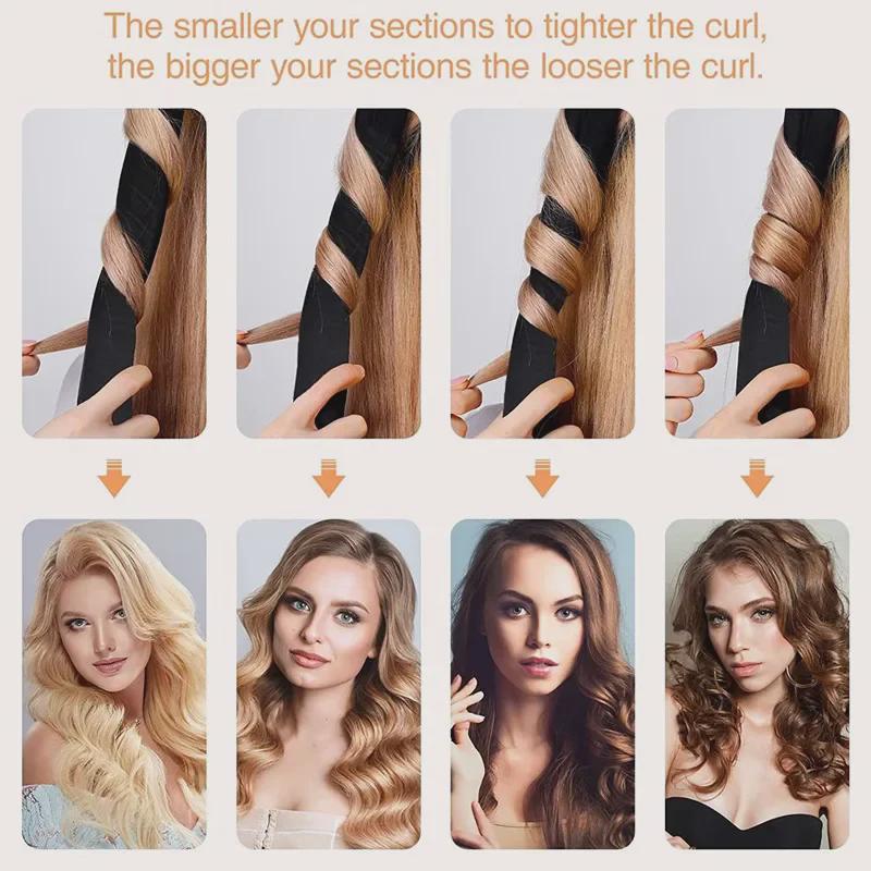 Lazy Wave Curling Iron Set - Heat-free foam sponge for effortless big waves while you sleep.