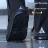 High-Top Waterproof Non-Slip Rain Boot Covers for Men & Women - Thickened, Wear-Resistant, Sandproof Protection for Rainy Days.