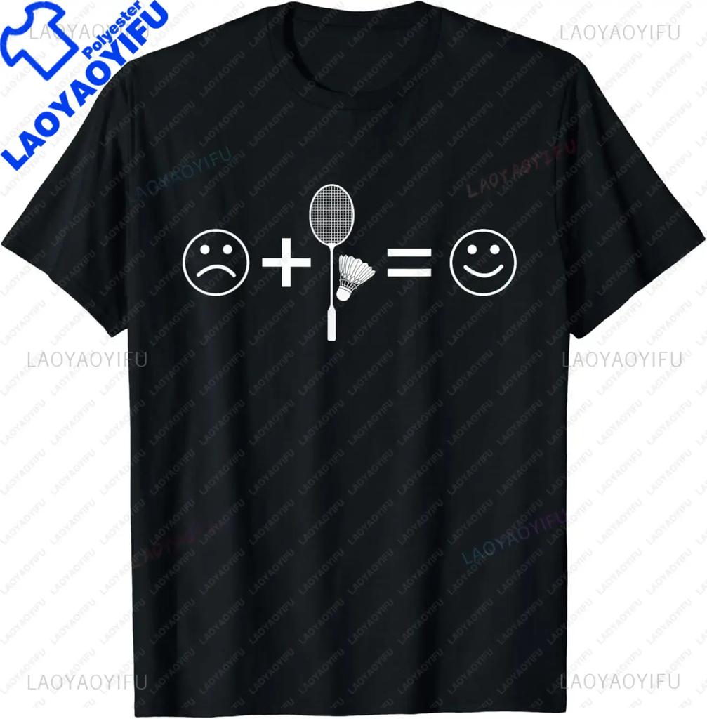 Badminton Love Happy Team Player Coach TShirt Funny Men Clothing Tops Streetwear  Graphic T Shirts Ropa Hombre