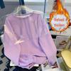 Unisex Plus Size Thick Velvet Round Neck Hoodie - Solid Color, Loose Fit, 2023 Autumn/Winter Edition
