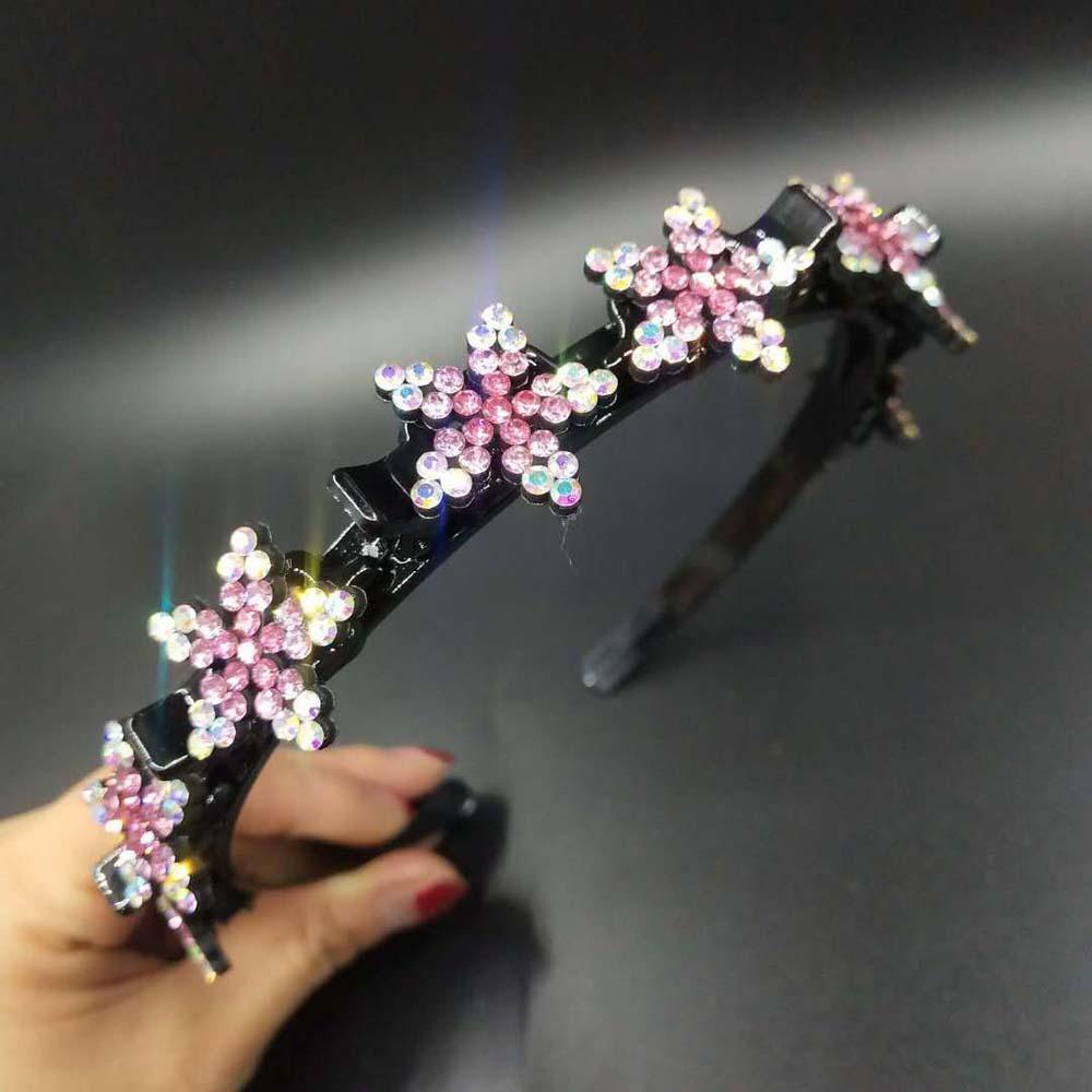 Sweet Women Pearl Hair Hoop Snowflake Star Hairband Fashion Hair Bands with Clips  Daily