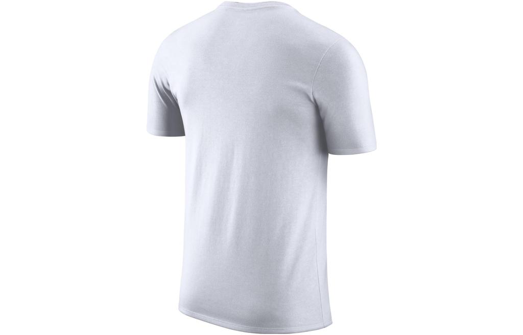 Nike T Shirts Men's White Crew Neck Moderate Straight Fit AJ2444-100