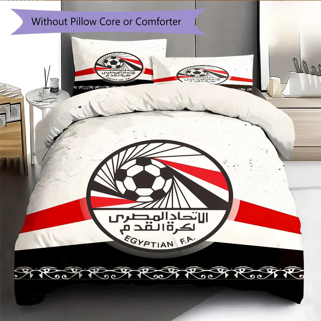 Egyptian FA Pattern Bedding Quilt Set Home Decoration Gift (1 * duvet cover + 2 * pillowcase without core)