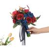 Wedding Artificial Flower Bouquet Rose Flower Ornaments Handheld for Bridal Bouquet Wedding Party Props
