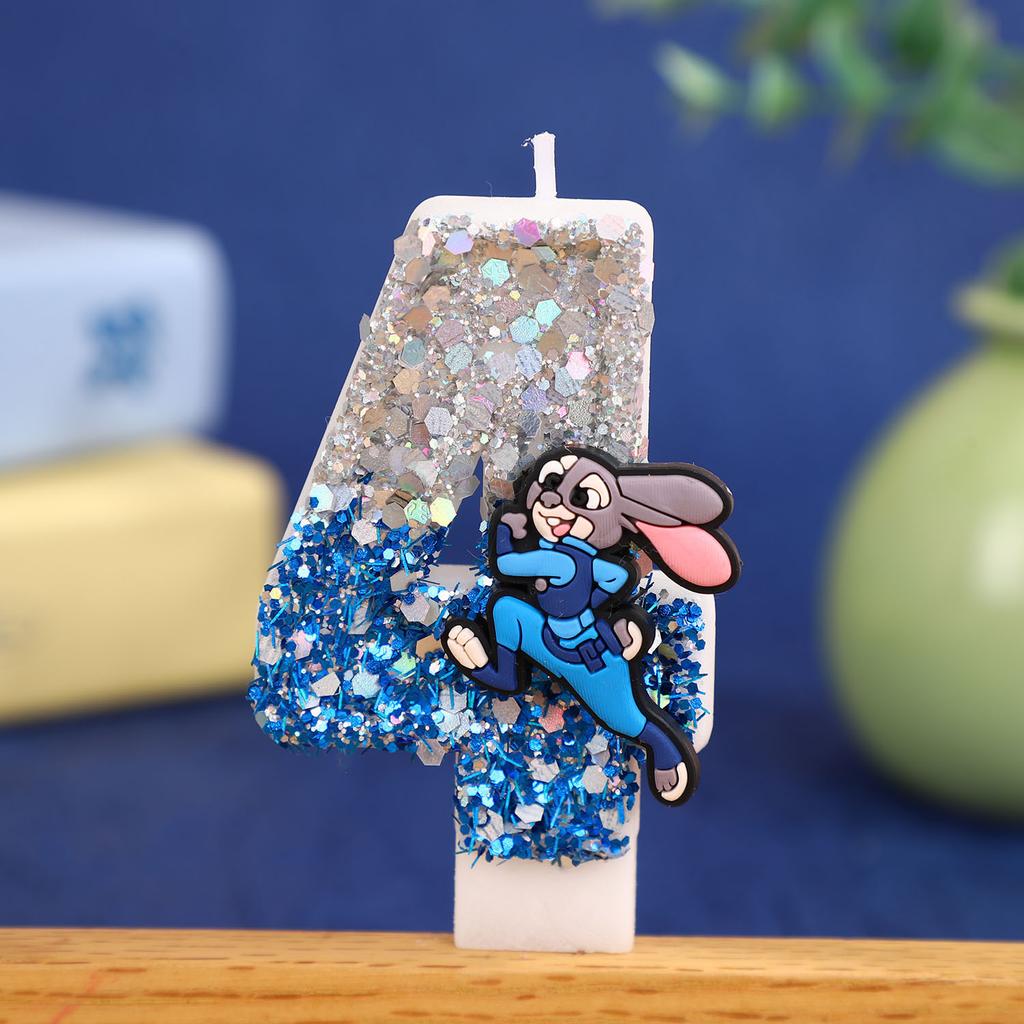 Digital Candle Birthday Little Celebration Topper Decoration