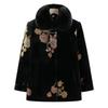 Fashion Coat Imitation Mink Velvet Piled Thickened Warm Old Lady Top Medium Old Women's Clothing Mother Winter